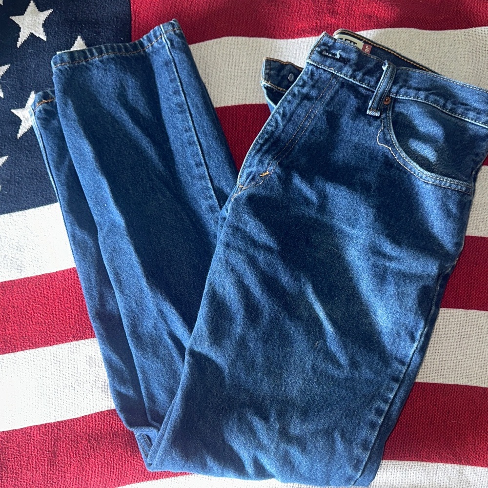 Men's Levi 505 Blue Jeans Straight Fit 34x32